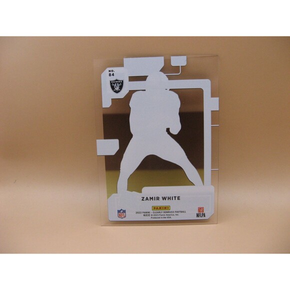 2022 Panini Donruss Clearly Card #84 Zamir White Raiders Rated Rookie - Picture 2 of 2